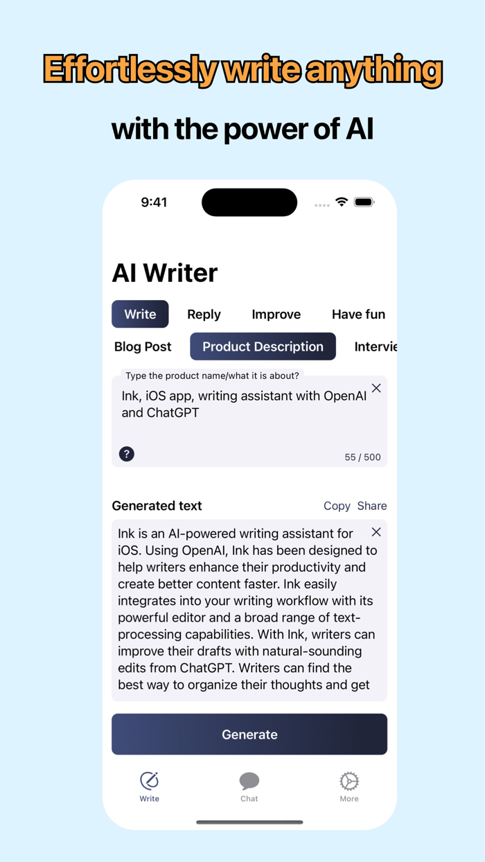 Ink – Chatgpt Openai Writing