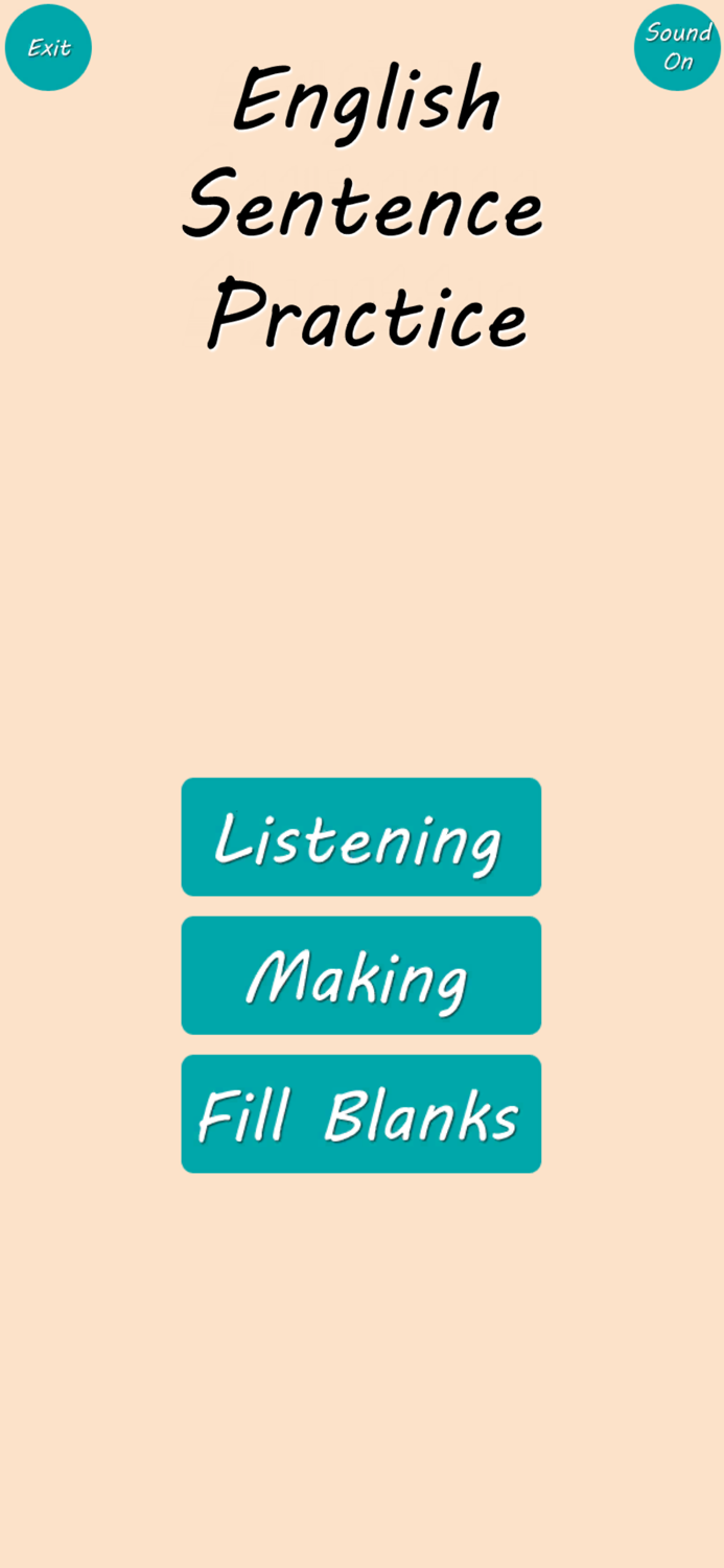 English Sentence Listen  Make