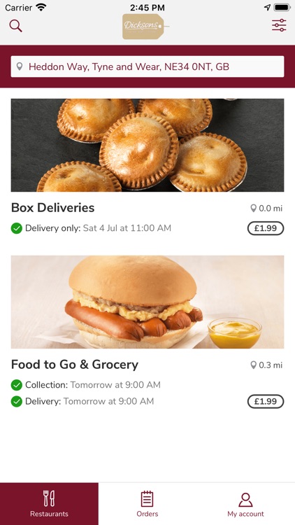 Dicksons Collection & Delivery