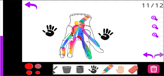 Coloring wednesday family game