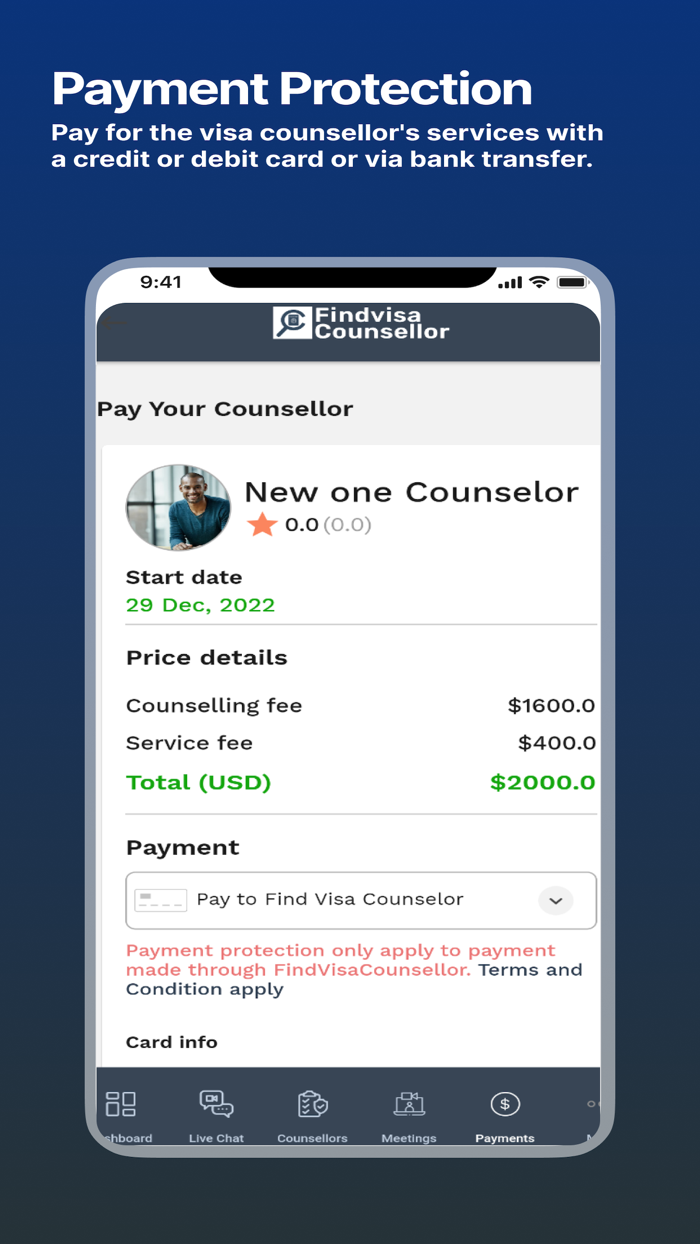 FindVisaCounselor Applicant