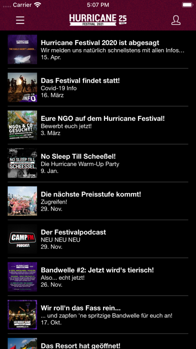 How to cancel & delete Hurricane Festival from iphone & ipad 4