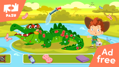 Safari vet care games for kids screenshot 2