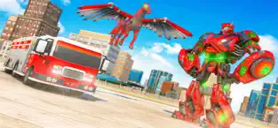 Captura de Pantalla 1 Fuego Luchando Robot Transform iphone