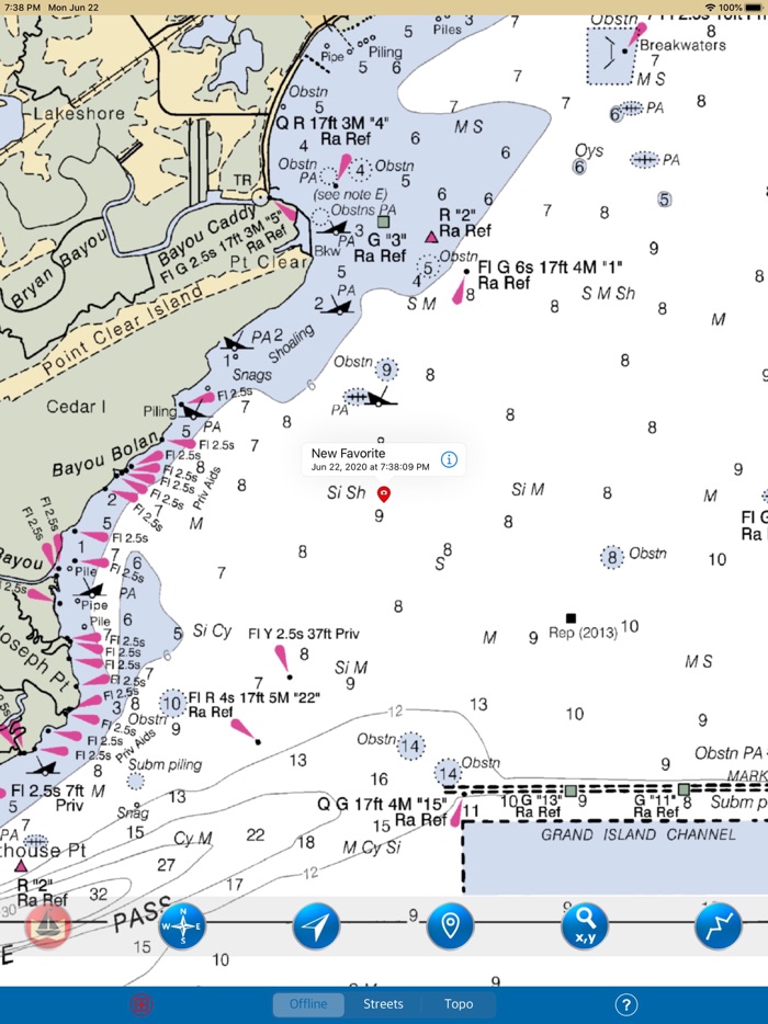 Mississippi-Alabama Marine Map