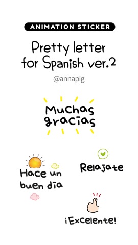 Pretty letter for Spanish Bundleのおすすめ画像4