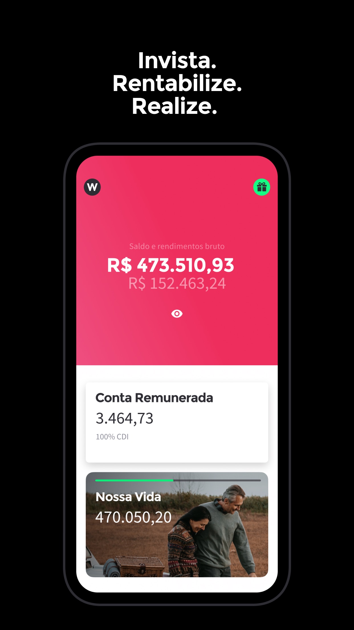 Screenshot do app Warren Brasil