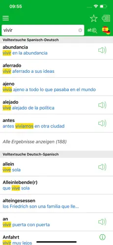 Captura 2 Diccionario Alemán - Español iphone