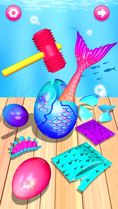 Color Reveal Mermaid Games Screenshot on iOS