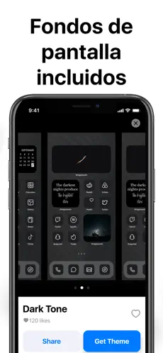 Captura de Pantalla 4 Themes: Widget, Icons Packs 14 iphone