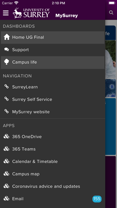 MySurrey University App screenshot 3
