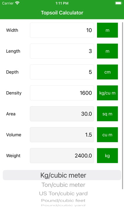 Topsoil Calculator Pro screenshot-3