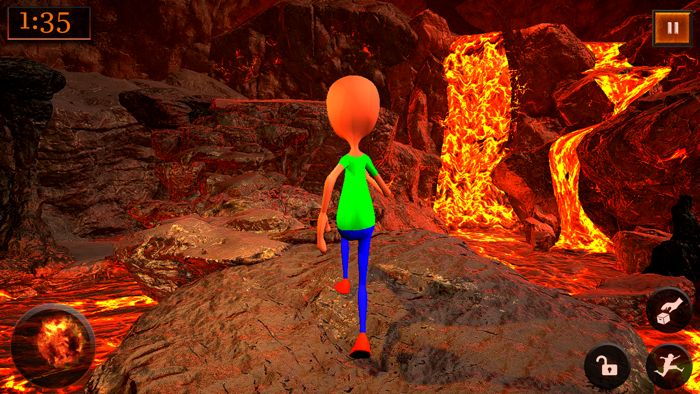 Baldi Basics LAVA Runner Game