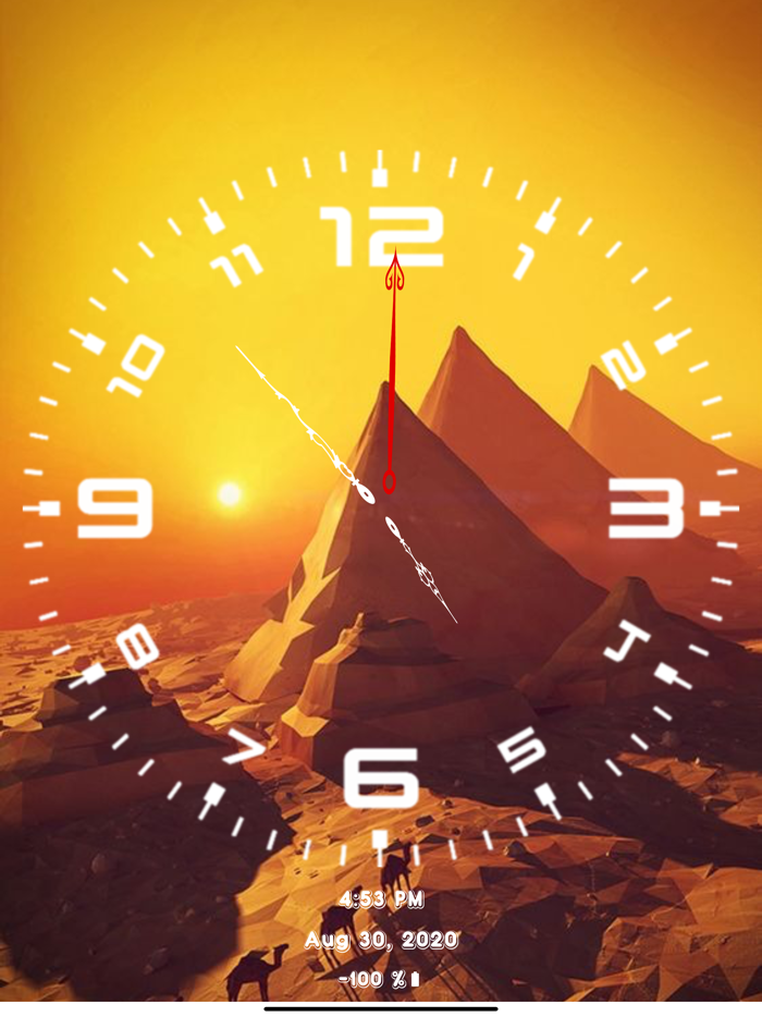 Analog Clock  Stand Face Time