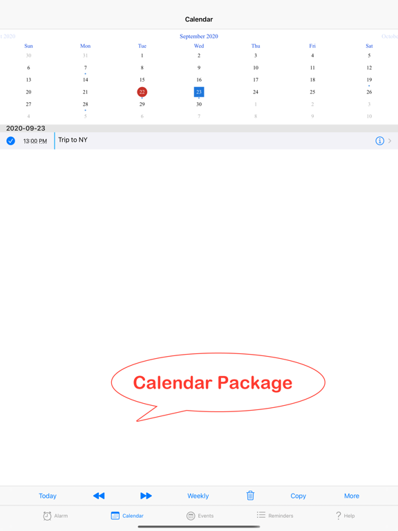 Calendar & Reminder Alarms Screenshots