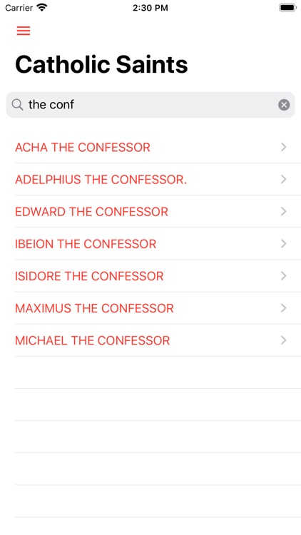Catholic Saints List Offline
