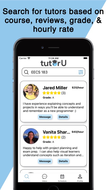 TutorU - college tutor market