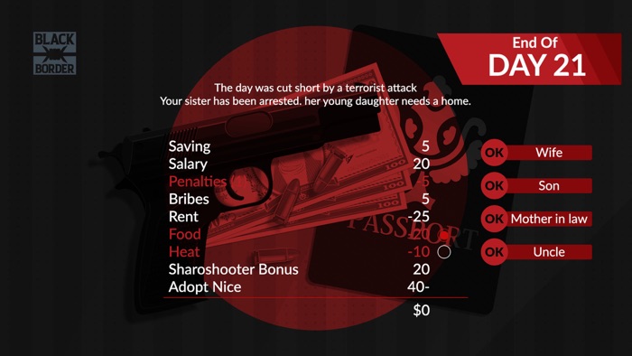 Black Border Border Simulator