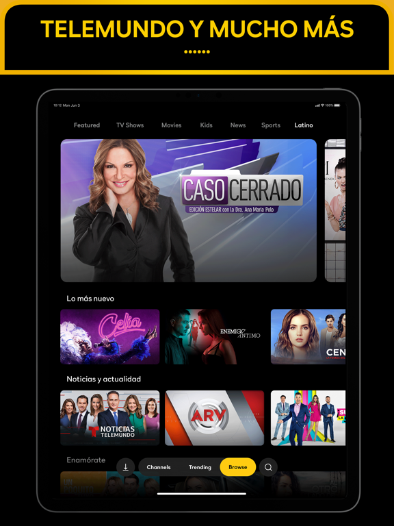 iPad Image of Peacock TV
