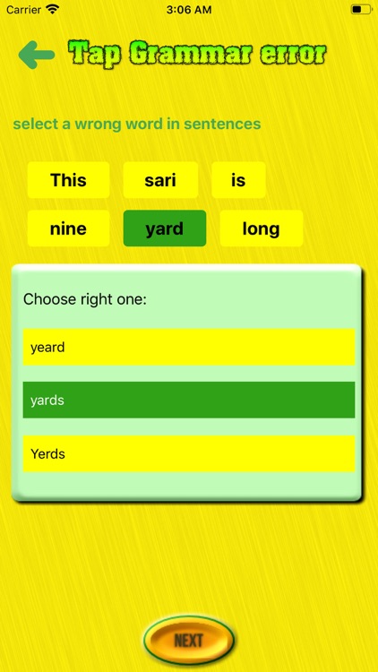 Tap Grammar error screenshot-3