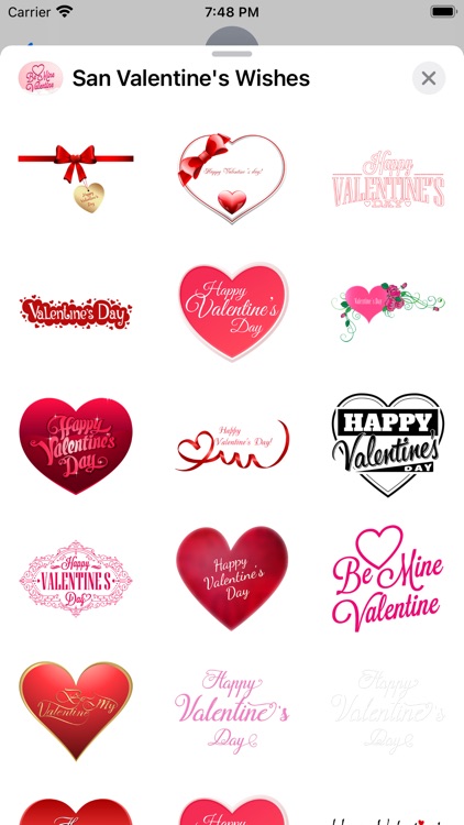 San Valentine’s Wishes Sticker