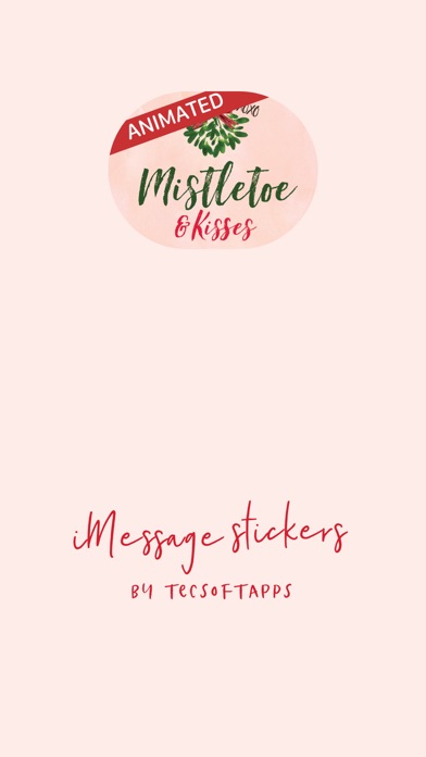 How to cancel & delete Animated Mistletoe & Kisses for iMessage Stickers from iphone & ipad 1