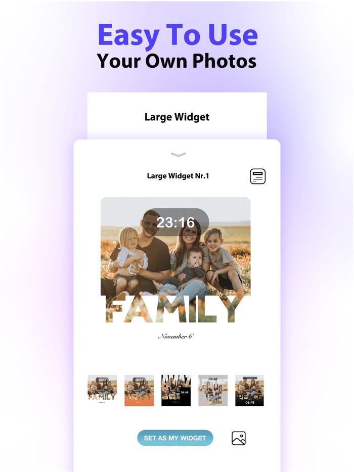 Photo Widget  Time - XWidget