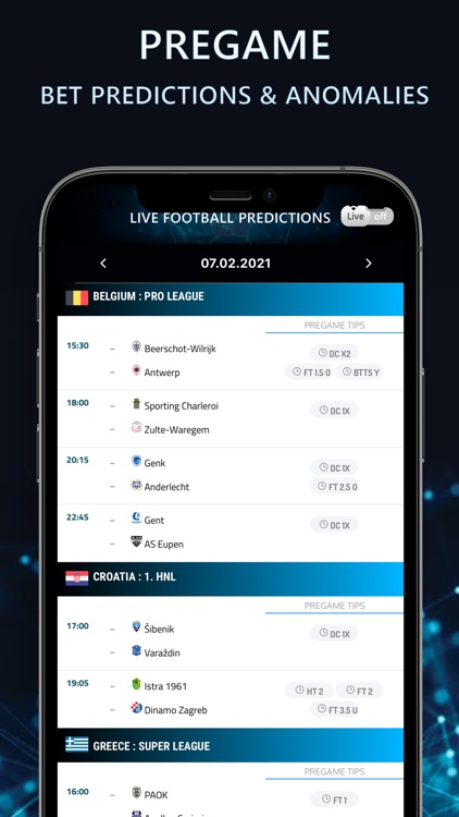 Live Football Bet Predictions