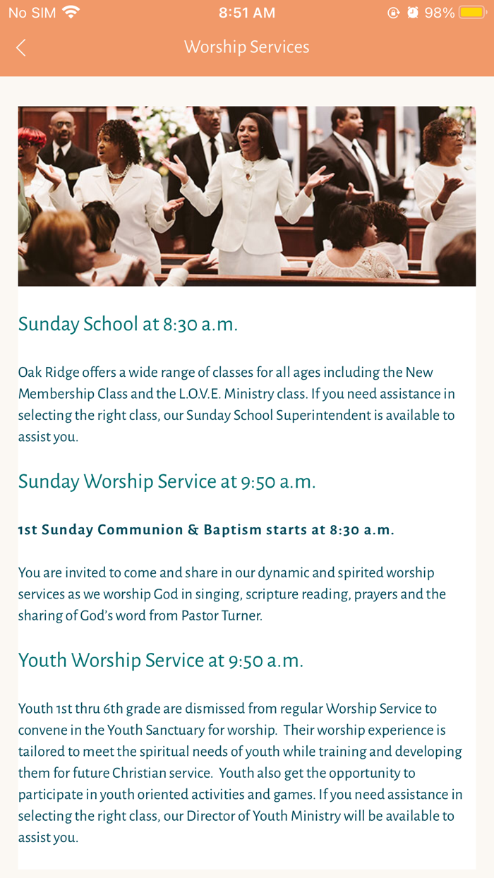 Oak Ridge Missionary Baptist