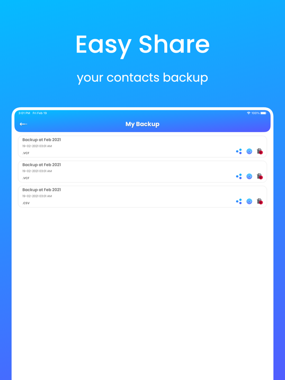 MCBackup Pro - Contacts Backup screenshot 3