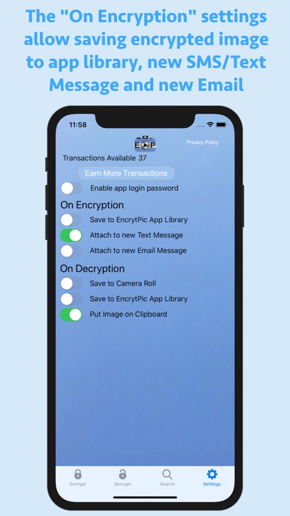 EncryptPic Secure Info & Pics screenshot-3