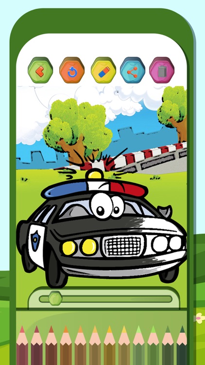 Magic Cars Coloring Pages Pack screenshot-4