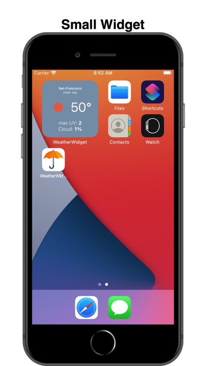 WeatherWidget: Quick Glance