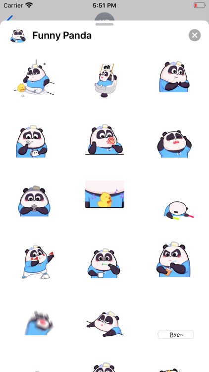 Funny Panda Animated Emoji