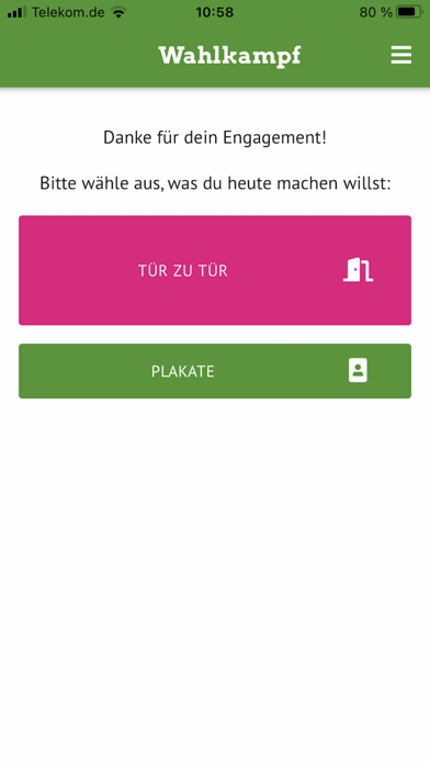 Grüne Wahlkampf-App screenshot 2