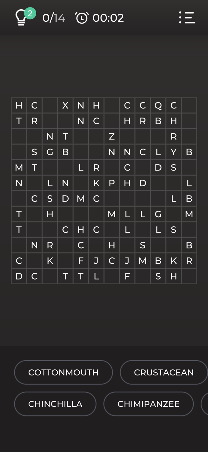 Word Search Challenges