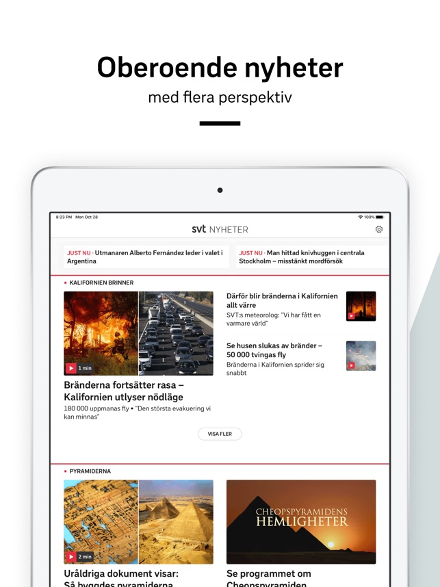 Svt Nyheter Im App Store