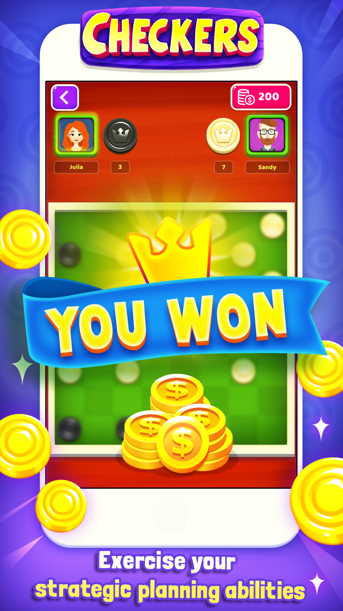 Checkers Fun Board Game