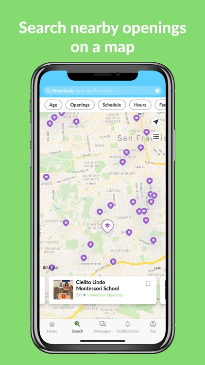Winnie: Find Child Care Nearby