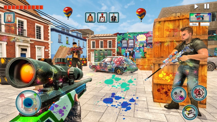 Paintball Battle Shooting Land screenshot-3