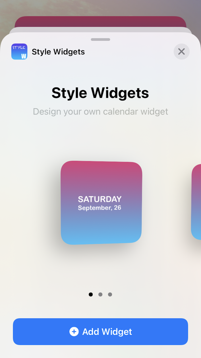 Style Widgets