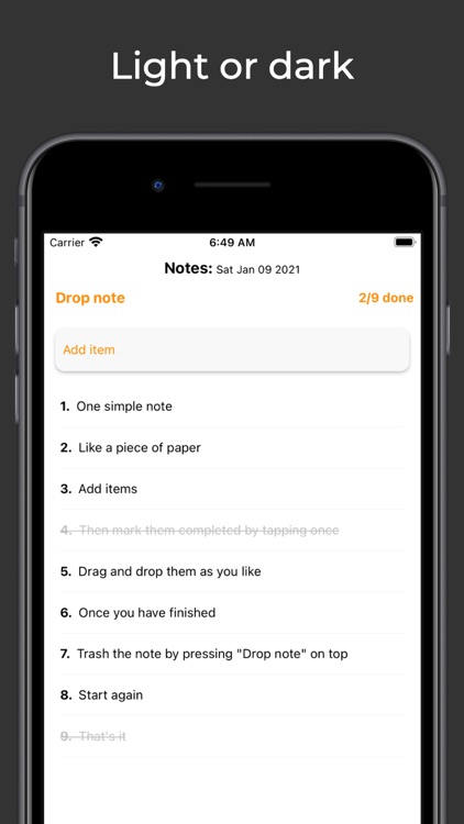 TodaysNotes: One Note Only