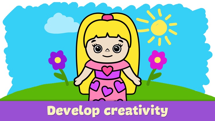 Baby coloring book for kids 2+