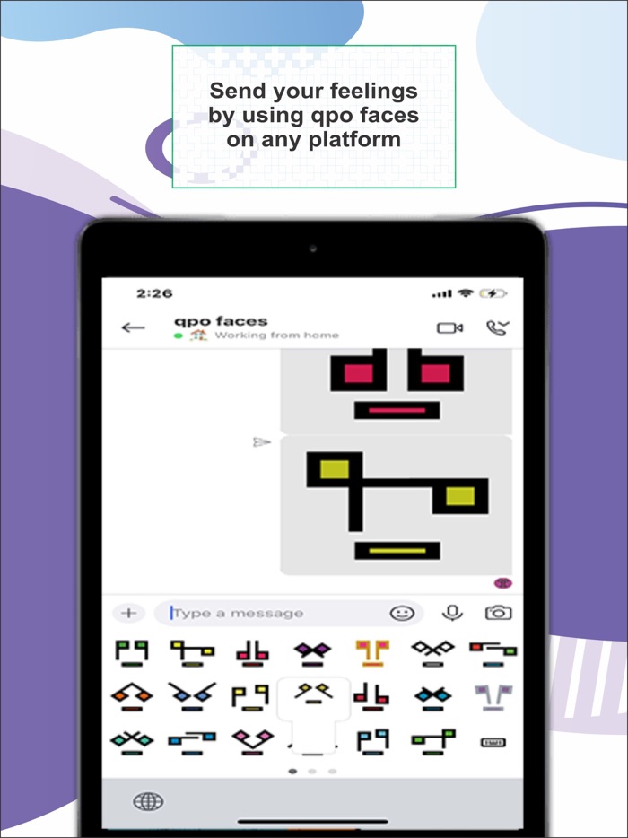 qpo faces modern stickers