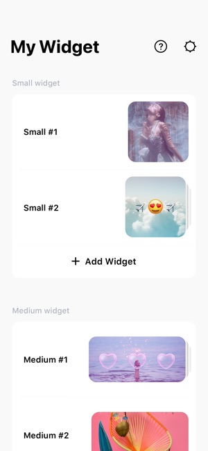 My Widget-Tự chỉnh sửa Widgets