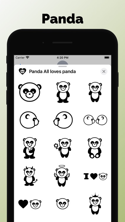 Panda emoji - Best stickers