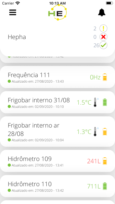 Sensores Hepha screenshot 2