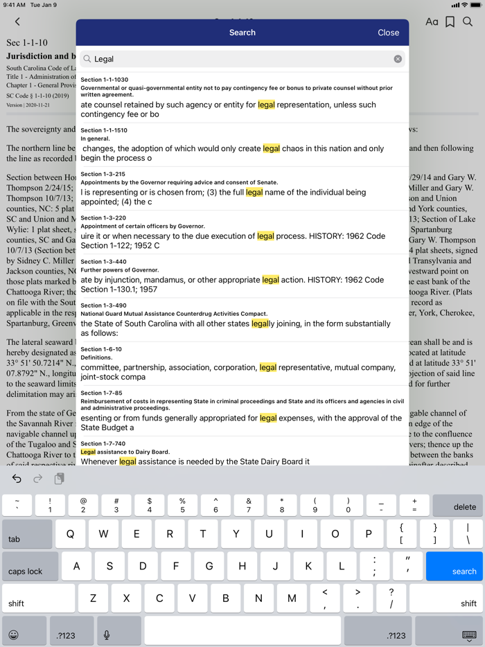 South Carolina Code of Laws