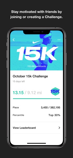 Nike Run Club app screenshot