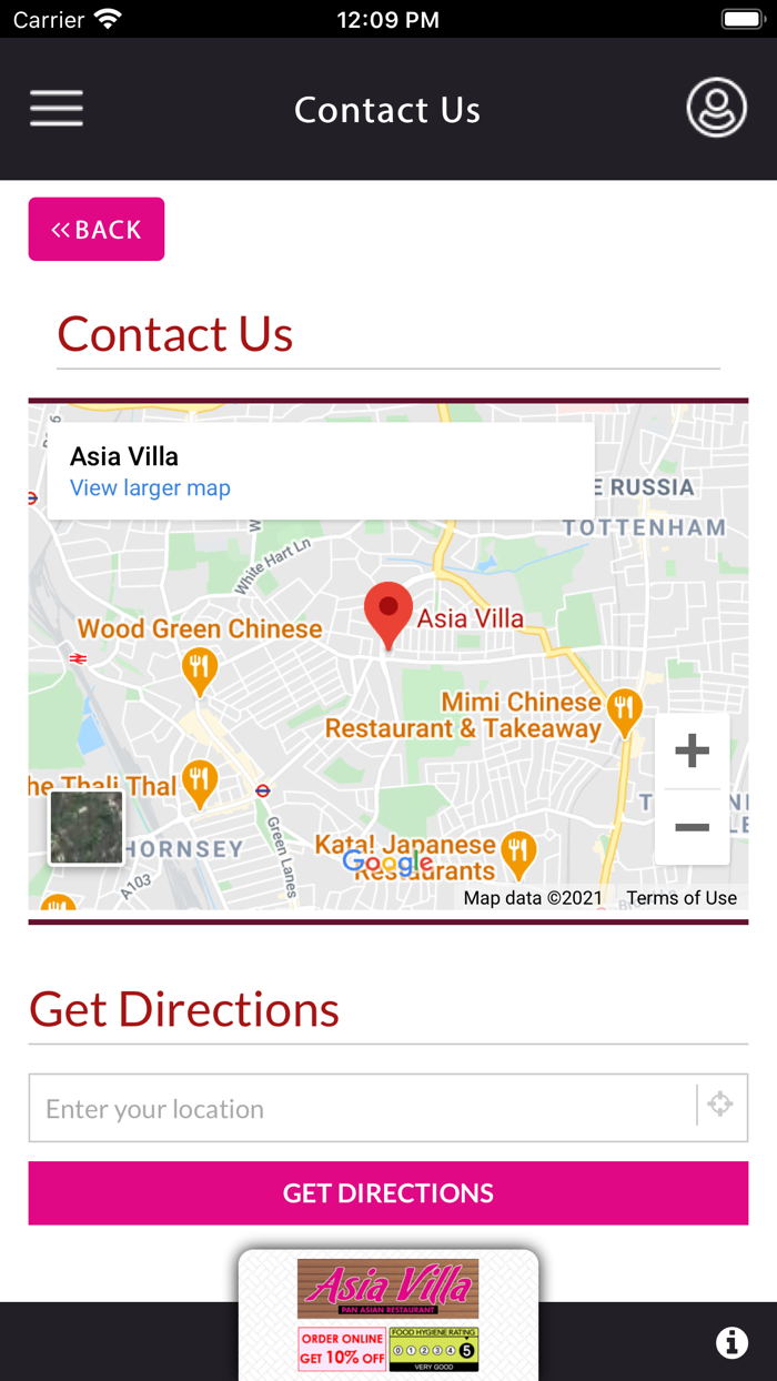 ASIA VILLA TOTTENHAM N17
